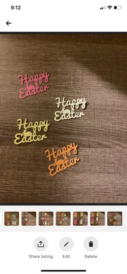 Easter basket die cut ,embellishments, journals and scrapbook paper, project, card making , card tag . - image6